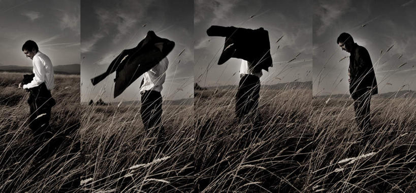 西方人,一个人,商务人士,商务男性,横图,黑白,室外,白天,侧面,衬衫,植物,欧洲,欧洲人,仅一个男性,仅一个人,套装,枯萎,枯草,草,仅一个年轻男性,黄色,连续,飞扬,商务装,工薪阶层,持续,继续,接连,陆续,延续,一连,男人,男性,年轻男性,白种人,白领,上班族,半身,衬衣