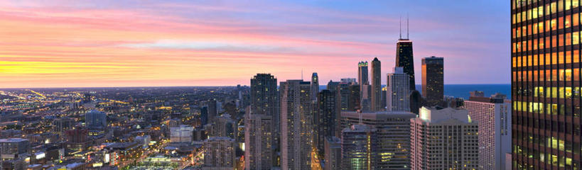 无人,高楼大厦,横图,俯视,航拍,室外,白天,度假,美景,日落,城市风光,城市,大厦,建筑,摩天大楼,美国,景观,晚霞,霞光,落日,娱乐,建设,黄色,红色,蓝色,蓝天,天空,黄昏,天,享受,休闲,橙色,景色,彩霞,放松,北美,北美洲,鸟瞰,美洲,伊利诺斯州,芝加哥,世界屠猪城,巨肩之城,劳动之城,伊利诺伊,伊利诺伊州,伊利诺州,芝加哥市,芝城,林肯之地,北亚美利加洲,亚美利加洲,约翰汉考克大厦,夕照,夕阳,彩图,高角度拍摄,大楼,高层建筑,高楼,摩天楼,斜阳