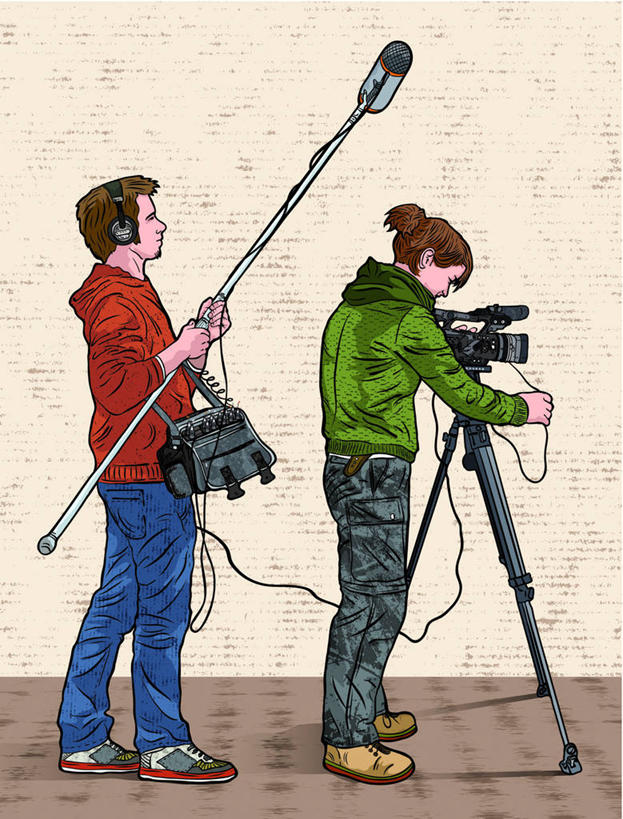 西方人,无人,两个人,同事,摄影师,牛仔,站,竖图,插画,室内,白天,侧面,快乐,满意,幸福,成功,合作,团队,集体,信心,数码,科技,地板,欧洲,欧洲人,握,阴影,服装,反射,网络,包,影子,墙,摄像机,音响,地面,高光,几何,计算机图形,音乐,合成,图画,旅行包,注视,休闲装,娱乐,队伍,木地板,墙壁,墙面,画,衣服,灰色,耳机,话筒,低头,观察,看,站着,享受,休闲,休闲服,放松,摄像,握着,摄影,服饰,摄影机,观看,支撑,电脑合成图,数码合成图,察看,麦克风,领导,舒适,享乐,合成图,成就,关注,扩音器,录像,三脚架,合伙,领袖,漫画,传声器,写实,具体,具象,旅游包,提包,微音器,稳定,巩固,男人,男性,年轻男性,年轻女性,女人,女性,白种人,牧牛工,牧牛人,牧童,站立,彩图,全身,稳固