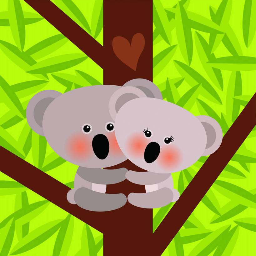 无人,抱,方图,插画,室内,白天,侧面,数码,科技,森林,树林,植物,哺乳动物,野生动物,阴影,光线,网络,影子,高光,几何,计算机图形,合成,图画,扭头,注视,画,树,树木,绿色,阳光,自然,动物,观察,看,转头,两只,可爱,活泼,生长,成长,抱着,观看,电脑合成图,数码合成图,察看,搂着,合成图,关注,树袋熊,考拉,无尾熊,可拉熊,漫画,写实,具体,具象,搂,搂抱,彩图,全身