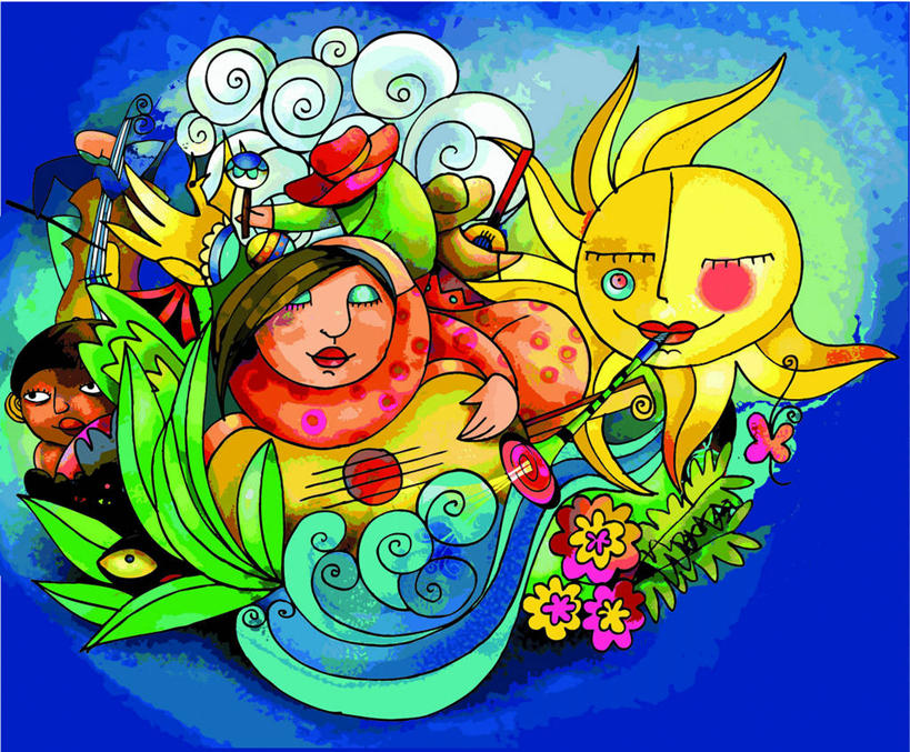 西方人,儿童,无人,两个人,伙伴,朋友,站,横图,插画,室内,白天,正面,跳舞,友谊,纯洁,数码,科技,植物,叶子,欧洲,非洲,黑人,欧洲人,握,阴影,服装,盛开,网络,绿叶,贝斯,低音吉他,电吉他,乐器,弦乐器,高光,几何,计算机图形,弹奏,拿,合成,花蕾,图画,拿着,注视,休闲装,画,花,花瓣,花朵,鲜花,小孩,衣服,绿色,自然,花苞,花蕊,观察,看,站着,休闲,休闲服,嫩叶,可爱,童年,童趣,握着,服饰,生长,成长,观看,电脑合成图,数码合成图,察看,合成图,关注,弹拨弦鸣乐器,舞姿,漫画,童真,烂漫,无邪,写实,具体,具象,天真,友情,男孩,男人,男性,女孩,女人,女性,白种人,非洲人,叶,叶片,站立,半身,彩图,舞蹈,电贝斯,弹拨弦乐器,男生,女生