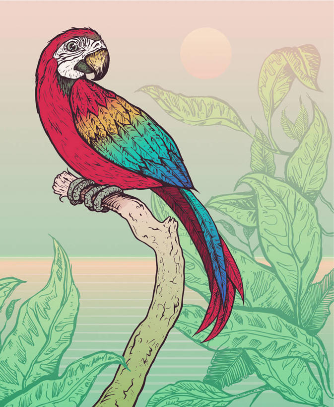 无人,站,竖图,插画,室内,白天,侧面,数码,科技,海浪,海洋,植物,鸟,鹦鹉,阴影,网络,鸟类,浪花,枝条,高光,几何,计算机图形,合成,图画,扭头,注视,画,树,树木,树枝,一只,红色,绿色,自然,海水,动物,观察,看,站着,转头,可爱,活泼,生长,成长,观看,电脑合成图,数码合成图,察看,金刚鹦鹉,合成图,关注,漫画,海景,写实,具体,具象,绯红金刚鹦鹉,红黄金刚鹦鹉,五彩金刚鹦鹉,观赏鸟,虬枝,枝杈,大海,风浪,海,海水的波动,近岸浪,涌浪,站立,彩图,全身