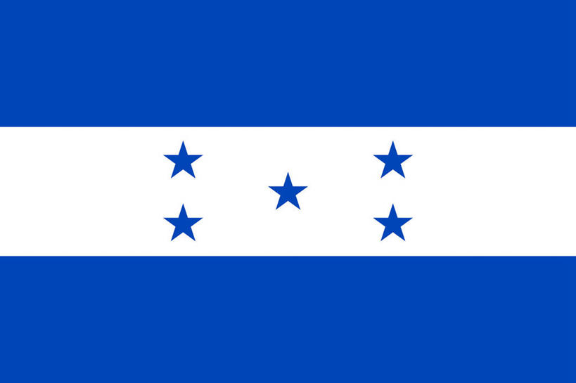 无人,横图,室内,特写,白天,正面,静物,旗帜,国旗,一面,条纹,星星,排列,蓝色,白色,星形,五角形,摆列,五颗,旗,五角星,彩图,洪都拉斯国旗,布列,分列