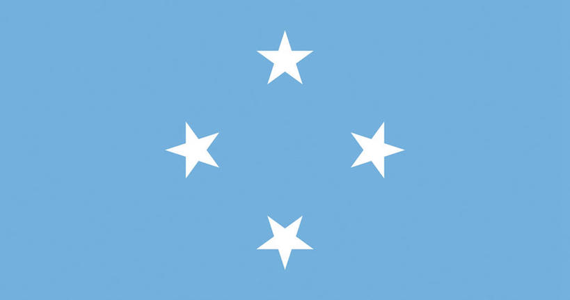 无人,横图,室内,特写,白天,正面,静物,旗帜,国旗,一面,星星,四颗,蓝色,白色,星形,五角形,旗,五角星,彩图,密克罗尼西亚联邦国旗