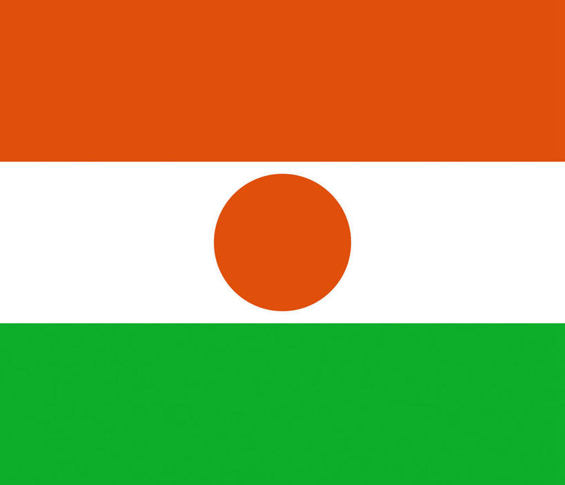 无人,横图,室内,特写,白天,正面,太阳,静物,旗帜,国旗,一面,圆形,图形,圆,几何,红色,绿色,白色,数学,旗,彩图,几何图形,平面图形,尼日尔国旗,一轮