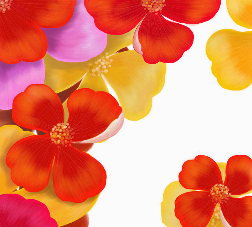 无人,横图,插画,室内,白天,白色背景,正面,数码,科技,阴影,盛开,网络,高光,几何,计算机图形,合成,花蕾,图画,画,花,花瓣,花朵,鲜花,黄色,红色,紫色,花苞,花蕊,电脑合成图,数码合成图,合成图,请帖,书信,漫画,写实,具体,具象,彩图,简帖,请柬