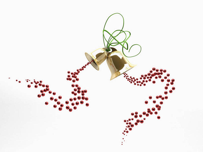 无人,横图,室内,特写,白天,白色背景,正面,金属制品,圣诞节,许多,节日,庆祝,金属,铃铛,很多,文化,球,红色,庆典,金色,摄影,影棚,纪念,彩图,影棚拍摄,拍摄