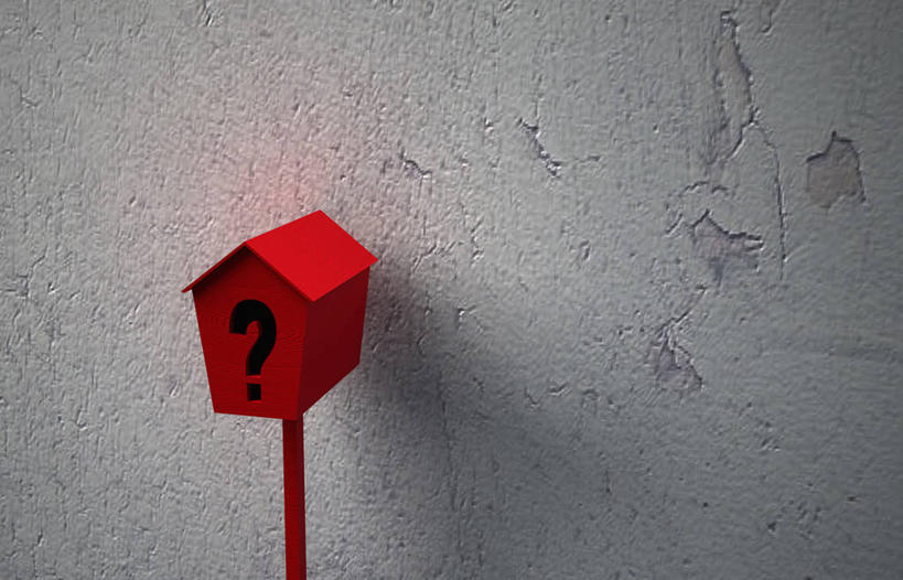 无人,横图,室内,特写,白天,正面,静物,传递,信息,墙,联系,邮筒,邮箱,墙壁,墙面,一个,红色,黑色,灰色,联络,邮递,通信,单个,问号,邮政,彩图