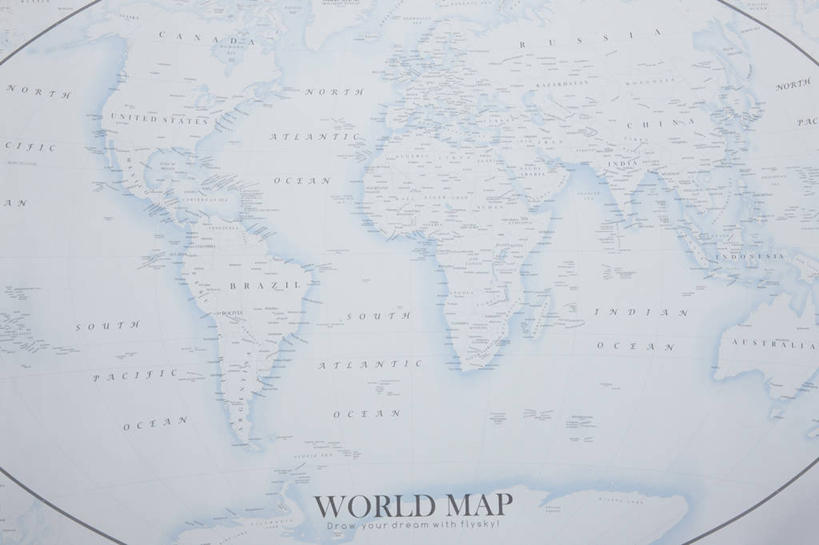 无人,横图,室内,特写,白天,正面,海洋,静物,地图,阴影,反射,英文,标志,文字,影子,字符,字母,世界地图,陆地,标识,国家,英文字母,大陆,世界,大洋洲,版图,彩图