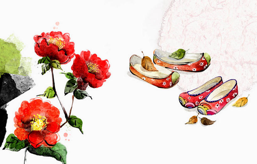 无人,横图,插画,室内,白天,白色背景,正面,数码,科技,秋季,牡丹花,鞋子,叶子,一双,阴影,盛开,网络,手工艺品,枯叶,落叶,高光,几何,计算机图形,合成,花蕾,图画,画,花,花瓣,花朵,鲜花,红色,花苞,花蕊,绣花鞋,布鞋,电脑合成图,数码合成图,富贵,合成图,漫画,写实,具体,具象,鼠姑,鹿韭,白茸,百雨金,浓情,圆满,中国鞋,富贵花,洛阳花,牡丹,木芍药,芍药,叶,叶片,秋,秋天,彩图