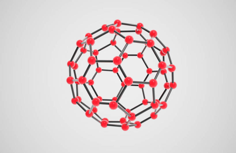无人,横图,室内,特写,白天,正面,分子,静物,阴影,灰色背景,反射,化学,影子,一个,红色,灰色,模型,摄影,影棚,单个,原子,物理,粒子,布基球,富勒烯,足球烯,彩图,影棚拍摄,拍摄
