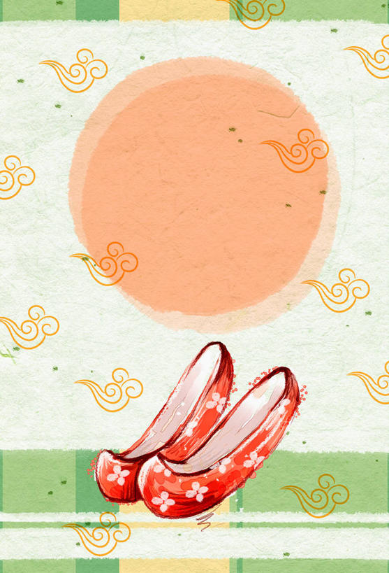 无人,竖图,插画,室内,白天,正面,数码,科技,鞋子,一双,阴影,网络,手工艺品,月亮,云,云朵,月光,高光,几何,计算机图形,合成,云彩,图画,画,红色,白云,绣花鞋,布鞋,明亮,电脑合成图,数码合成图,合成图,漫画,写实,具体,具象,皎洁,中国鞋,彩图