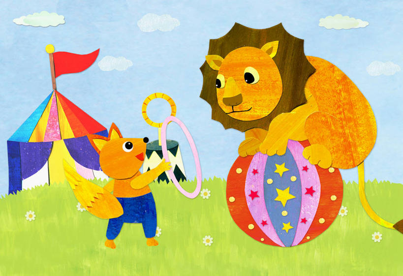 无人,马戏团,横图,插画,室内,白天,侧面,游戏,数码,科技,草地,草坪,植物,哺乳动物,野生动物,狮子,玩具,阴影,光线,网络,影子,云,云朵,高光,几何,计算机图形,玩,合成,云彩,图画,娱乐,画,草,蓝色,绿色,白云,蓝天,天空,阳光,动物,天,松鼠,休闲,橡胶,益智,皮球,晴朗,活动,电脑合成图,数码合成图,合成图,发泄,消遣,智力,凶猛,漫画,橡胶制品,写实,具体,具象,宣泄,空心球,残暴,凶残,晴空,玩耍,嬉戏,彩图,全身