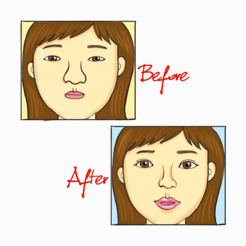 东方人,头发,一个人,无人,方图,插画,室内,白天,白色背景,正面,数码,科技,亚洲,仅一个年轻女性,仅一个女性,仅一个人,阴影,过程,网络,英文,标志,文字,字符,字母,棕色,高光,几何,计算机图形,合成,图画,注视,黄种人,标识,画,观察,看,成长,观看,英文字母,电脑合成图,数码合成图,察看,手术,合成图,关注,漫画,整形,发展,写实,具体,具象,历程,年轻女性,女人,女性,亚洲人,长发,半身,彩图,外科手术,医疗美容外科手术,整形手术