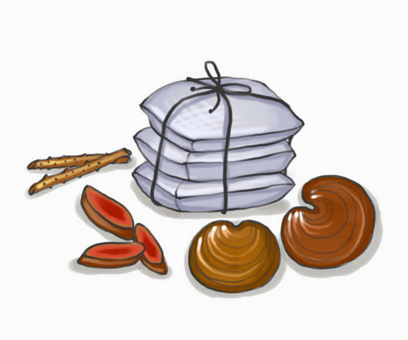 无人,横图,插画,室内,白天,白色背景,正面,数码,科技,灵芝,袋子,阴影,网络,纸袋,菌菇,果实,高光,几何,计算机图形,合成,菌类,图画,画,容器,绳子,储藏,捆绑,绳索,枸杞子,枸杞,电脑合成图,数码合成图,合成图,真菌,储存,漫画,写实,具体,具象,绑缚,苟起子,枸杞豆,枸杞果,血杞子,药用菌,神芝,灵芝草,彩图,菌灵芝,贮存