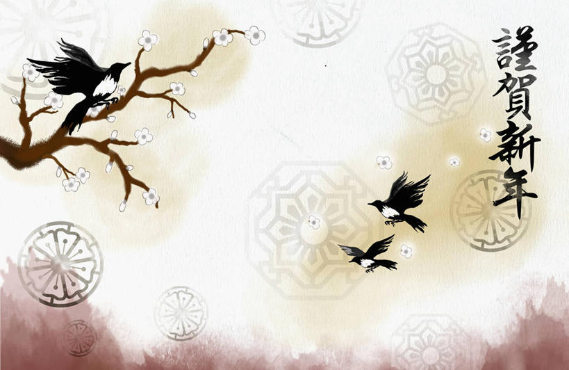 无人,横图,插画,室内,白天,侧面,数码,科技,植物,鸟,喜鹊,春节,三只,飞翔,伸展,张开,展翅,阴影,节日,庆祝,盛开,飞行,网络,翅膀,鸟类,标志,文字,字符,枝条,高光,几何,计算机图形,翱翔,合成,花蕾,图画,注视,文化,标识,飞,画,花,花瓣,花朵,鲜花,树,树木,树枝,绿色,自然,花苞,花蕊,观察,看,庆典,汉字,生长,成长,观看,纪念,电脑合成图,数码合成图,察看,合成图,关注,中文,漫画,张开翅膀,写实,具体,具象,国文,华文,长尾巴郎,灰喜鹊,蓝膀香鹊,鸢喜鹊,虬枝,枝杈,展开翅膀,彩图,全身