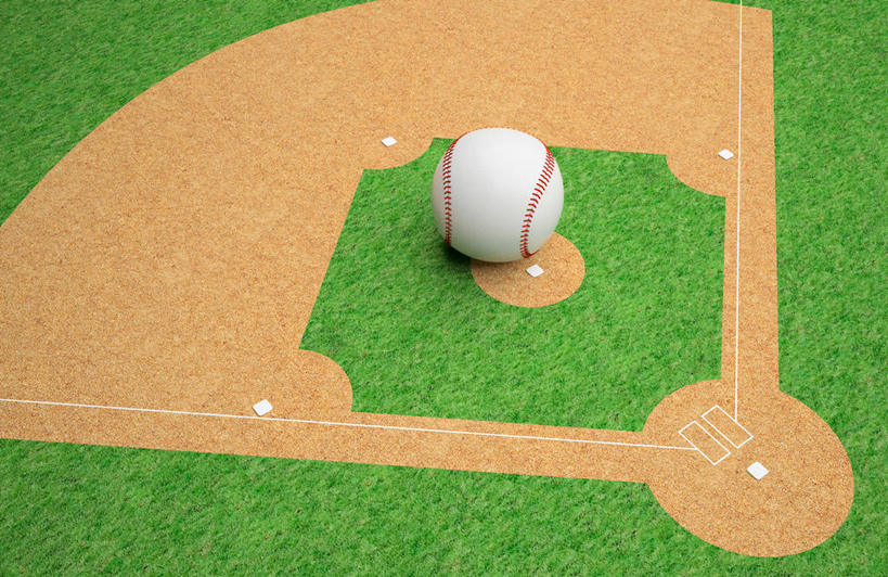 无人,横图,俯视,室内,特写,白天,锻炼,运动,棒球,垒球,草地,草坪,植物,阴影,反射,棒球场,影子,球场,场地,球,草,一个,绿色,单个,体育,彩图,高角度拍摄,健身