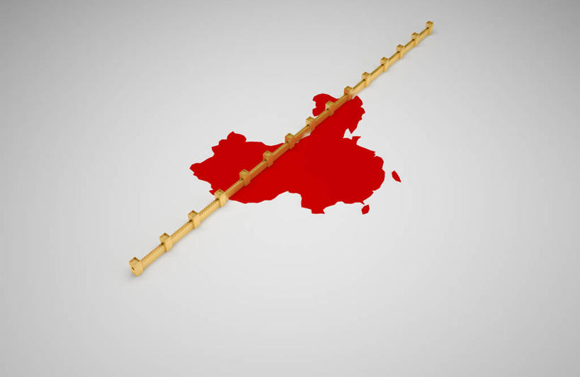 无人,家,横图,俯视,室内,特写,白天,海洋,静物,地图,阴影,灰色背景,反射,影子,房屋,墙,屋子,陆地,楼房,墙壁,墙面,住宅,红色,金色,摄影,国家,影棚,大陆,版图,彩图,高角度拍摄,影棚拍摄,拍摄,房子,中国地图