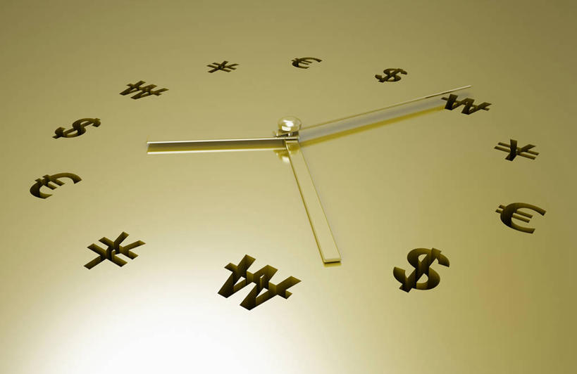 无人,横图,俯视,室内,特写,白天,静物,许多,阴影,黄色背景,环绕,围绕,时间,反射,标志,时钟,文字,影子,很多,计时,环抱,标识,一个,挂钟,钟表,表,摄影,影棚,单个,萦绕,美元符号,钟,彩图,高角度拍摄,影棚拍摄,拍摄,欧元符号,韩币符号,人民币符号