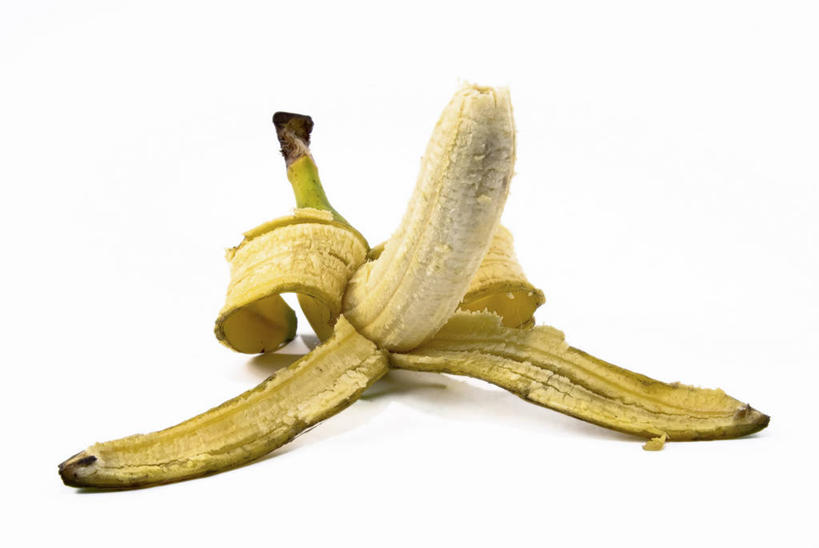 无人,横图,俯视,室内,特写,白天,白色背景,香蕉,水果,新鲜,生食,食品,果实,果皮,食物,一个,黄色,摄影,有机食品,绿色食品,影棚,单个,香蕉皮,表皮,甘蕉,彩图,高角度拍摄,影棚拍摄,拍摄