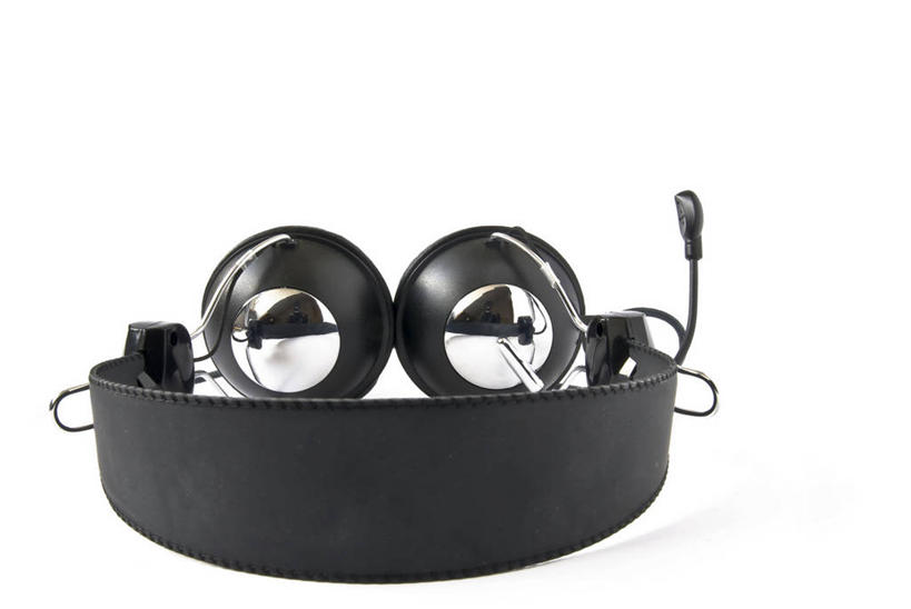 无人,横图,室内,特写,白天,白色背景,正面,静物,一个,黑色,耳机,耳麦,话筒,摄影,影棚,单个,麦克风,头戴式耳麦,扩音器,传声器,微音器,彩图,影棚拍摄,拍摄,头戴式耳机