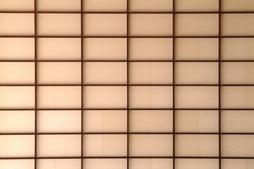 无人,横图,室内,特写,白天,正面,门,静物,拉门,阴影,反射,方格,格子,影子,移门,障子,纸门,彩图