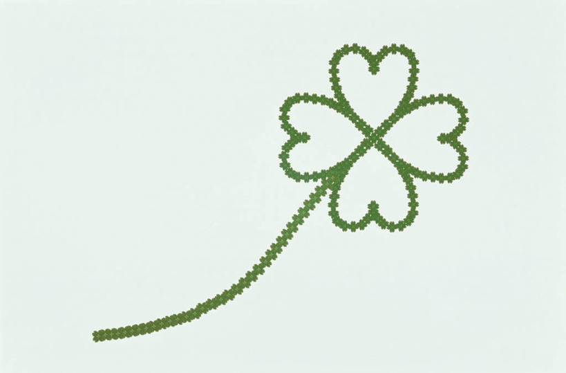 无人,横图,室内,特写,白天,白色背景,正面,自由,四叶草,幸运草,摄影,影棚,和平,牛角花,统一,团结,幸运,彩图,影棚拍摄,拍摄