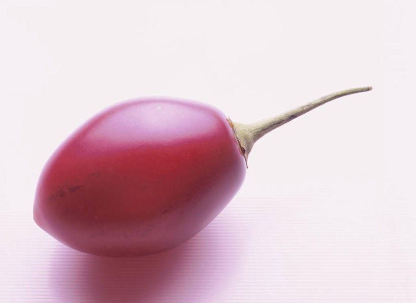 无人,横图,俯视,室内,特写,白天,水果,阴影,粉色背景,朦胧,模糊,新鲜,反射,影子,生食,食品,果实,食物,一个,红色,摄影,有机食品,绿色食品,影棚,单个,树番茄,番茄,彩图,高角度拍摄,影棚拍摄,拍摄,树茄果