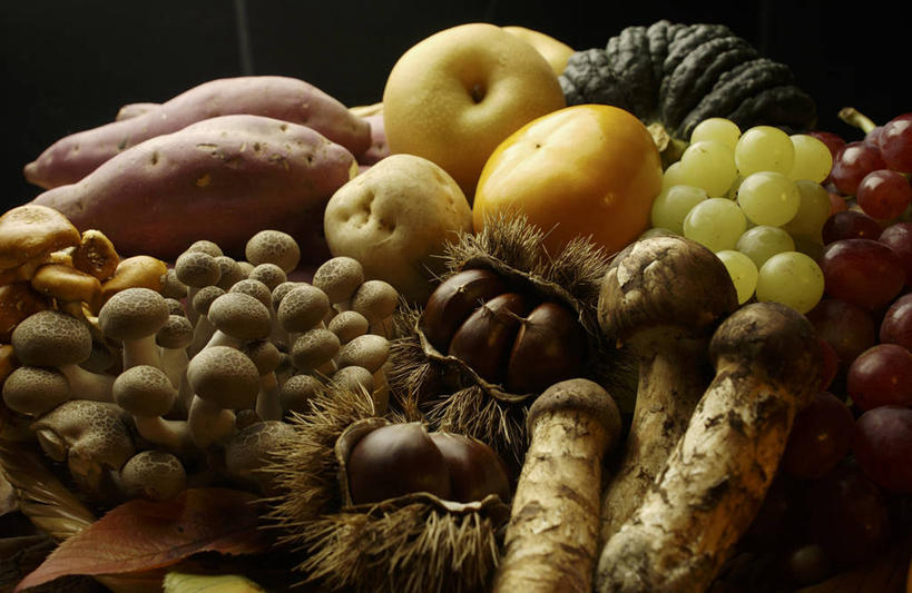无人,横图,俯视,室内,特写,白天,苹果,葡萄,南瓜,蔬菜,土豆,水果,一堆,许多,阴影,堆叠,堆积,黑色背景,新鲜,反射,影子,金瓜,菌菇,板栗,栗子,生食,食品,坚果,果实,松茸,毛栗子,很多,菌类,蔬果,松蕈,番瓜,食物,食用菌,摄影,有机食品,绿色食品,影棚,堆,麦瓜,倭瓜,真菌,紫薯,馍馍蛋,毛栗,栗果,栗楔,大花菌,剥皮菌,菌中之王,山珍,松菇,松菌,松口蘑,裕茂萝,黑薯,药用菌,紫红薯,山葫芦,蒲桃,草龙珠,洋芋,山芋,山药蛋,马铃薯,甘薯,番薯,地瓜,彩图,高角度拍摄,影棚拍摄,拍摄