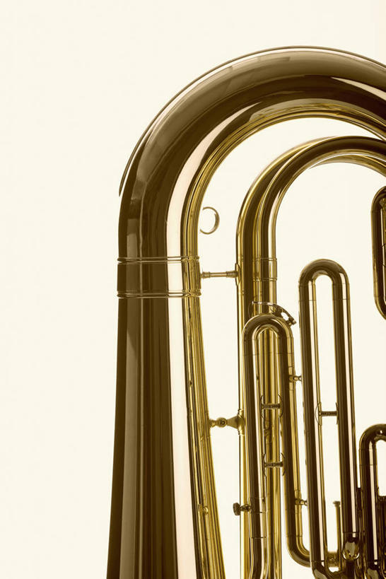 无人,竖图,室内,特写,白天,白色背景,正面,静物,阴影,反射,影子,大号,乐器,铜管乐器,一个,金色,摄影,影棚,单个,富贵,铜管,忠诚,富丽,低音大号,名誉,荣华,彩图,影棚拍摄,拍摄