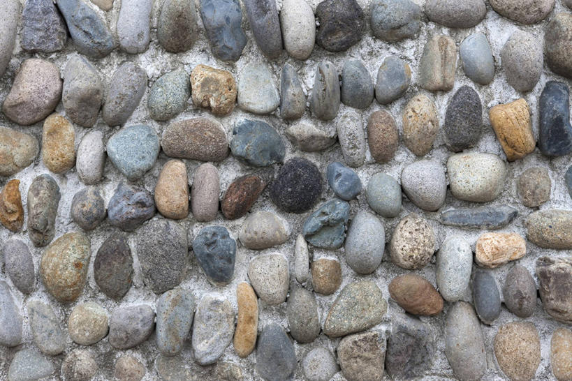 无人,横图,室外,特写,白天,正面,石头,静物,阴影,反射,石子,影子,墙,墙壁,墙面,鹅卵石,按摩石,石块,彩图