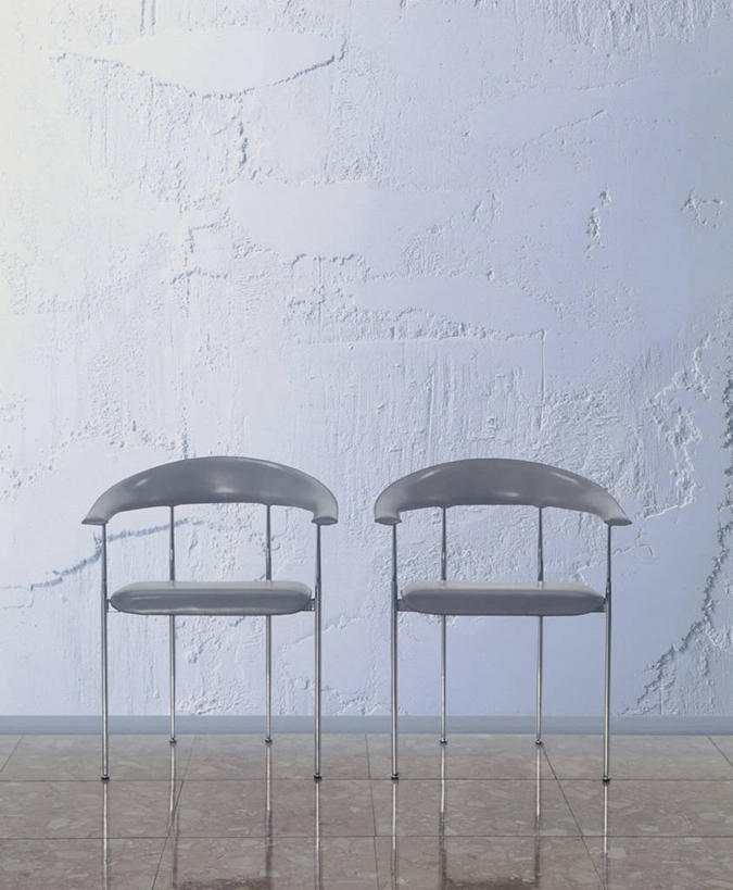 无人,竖图,室内,白天,正面,椅子,阴影,反射,纹路,纹理,影子,墙,两把,墙壁,墙面,白色,肌理,彩图