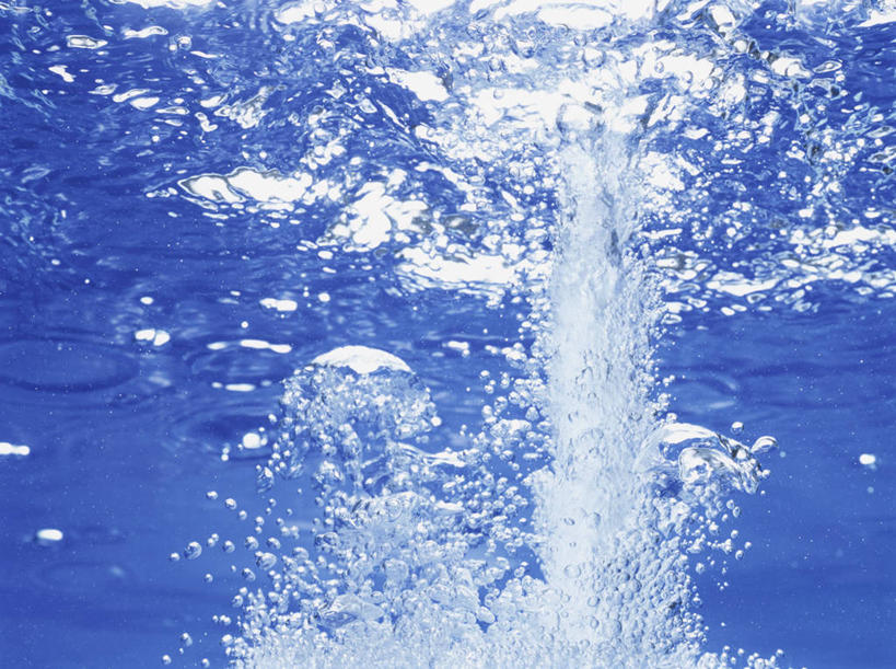 无人,横图,室内,特写,白天,正面,水,波纹,蓝色背景,透明,液体,气泡,水滴,涟漪,漩涡,水泡,水珠,蓝色,水纹,泡泡,圆弧,理智,沉静,冷色,高深,冷淡,彩图