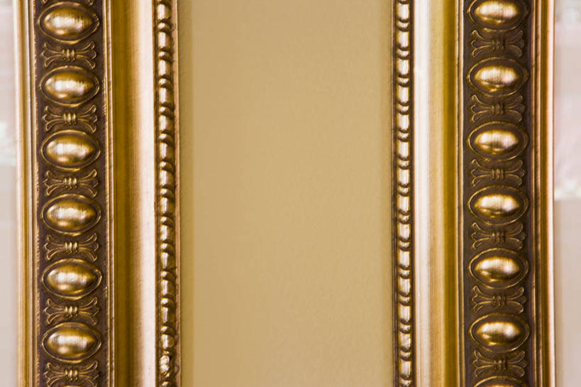 无人,横图,室内,特写,白天,正面,静物,相框,金属制品,花纹,装饰,金属,华丽,修饰,点缀,衬托,美观,雅致,雅观,彩图