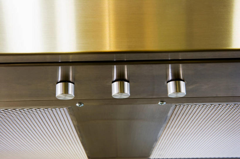 无人,横图,室内,特写,白天,正面,零件,电路,厨房,静物,厨具,关闭,阴影,反射,工具,影子,干净,开关,按钮,打开,油烟机,卫生,吸油烟机,开启,旋钮,闭合,彩图,灶间