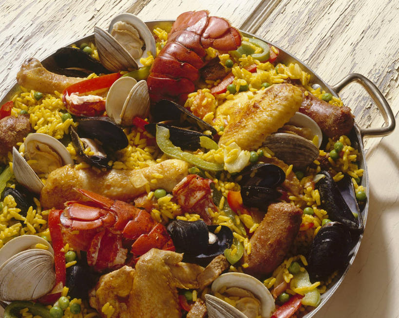 海鲜,米饭,无人,横图,俯视,室内,特写,白天,烹饪,餐桌,桌子,厨具,金属制品,一堆,许多,阴影,堆叠,堆积,反射,金属,锅子,影子,鸡肉,肉,料理,食品,牡蛎,饭,锅,蛤蜊,水产,菜肴,美食,肉类,海洋生物,食物,一个,蛤,佳肴,单个,餐台,锅具,堆,生蚝,五谷,水生动物,海产品,海鲜饭,水生物,肉食,海底动物,烹饪用具,蛤仔,烹调用具,烹调,彩图,高角度拍摄