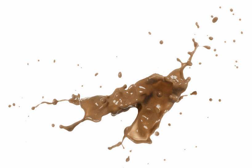 无人,横图,室内,特写,白天,白色背景,正面,水,阴影,飞溅,溅,反射,液体,影子,水滴,水珠,热巧克力,摄影,影棚,喷洒,热可可,美禄,热朱古力,彩图,影棚拍摄,拍摄
