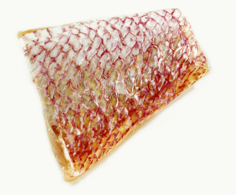 无人,横图,俯视,室内,特写,白天,白色背景,餐桌,桌子,一块,阴影,反射,影子,肉,鱼肉,肉类,摄影,影棚,餐台,肉食,鲻鱼,彩图,高角度拍摄,影棚拍摄,拍摄,丁鱼,乌支,乌鲻,黑耳鲻