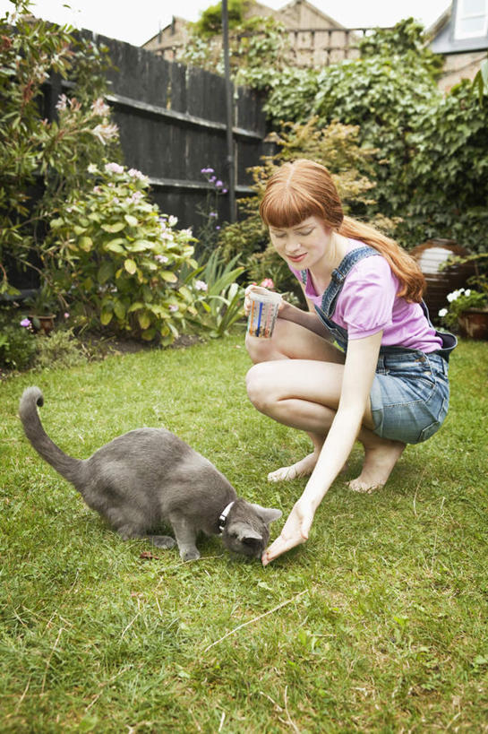 西方人,一个人,栏杆,蹲,竖图,室外,白天,正面,草地,草坪,植物,宠物,猫,欧洲,欧洲人,仅一个年轻女性,仅一个女性,仅一个人,握,服装,盛开,栅栏,篱笆,围栏,拿,花蕾,拿着,注视,休闲装,护栏,草,花,花瓣,花朵,鲜花,一只,衣服,绿色,动物,花苞,花蕊,观察,看,休闲,休闲服,可爱,握着,服饰,观看,察看,关注,猫咪,豢养,喂养,年轻女性,女人,女性,白种人,蹲着,彩图,全身