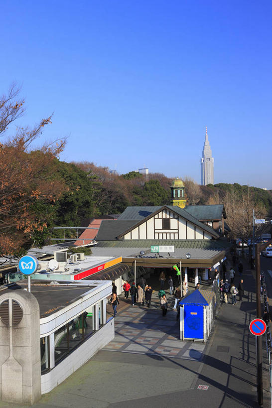 无人,竖图,俯视,室外,白天,度假,美景,树林,植物,城市风光,城市,道路,路,公路,车站,东京,日本,亚洲,阴影,光线,影子,景观,站台,交通,娱乐,月台,树,树木,蓝色,绿色,蓝天,天空,阳光,自然,天,享受,休闲,景色,放松,生长,晴朗,成长,东亚,本州,万里无云,关东地方,本州岛,日本国,东京都,涩谷区,原宿,晴空,晴空万里,马路,彩图,高角度拍摄