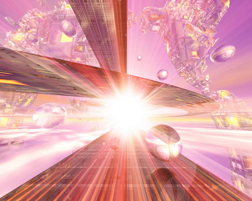 无人,横图,插画,室内,白天,正面,消失点,数码,科技,水,阴影,梦幻,发光,光束,网络,液体,水滴,光亮,高光,几何,计算机图形,合成,图画,画,粉色,电脑合成图,数码合成图,未来,合成图,发亮,漫画,憧憬,写实,具体,具象,彩图,没影点,灭点