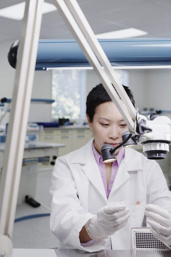 东方人,一个人,医生,科学家,站,竖图,室内,白天,正面,仪器,桌面,桌子,椅子,亚洲,仅一个女性,仅一个人,戴,显微镜,实验室,靠背椅,注视,黄种人,灯,手套,资料,灯具,观察,看,站着,仅一个中年女性,医护人员,观看,戴着,察看,白大褂,关注,橡胶手套,照明工具,科学研究者,女人,女性,中年女性,亚洲人,科学工作者,半身,彩图