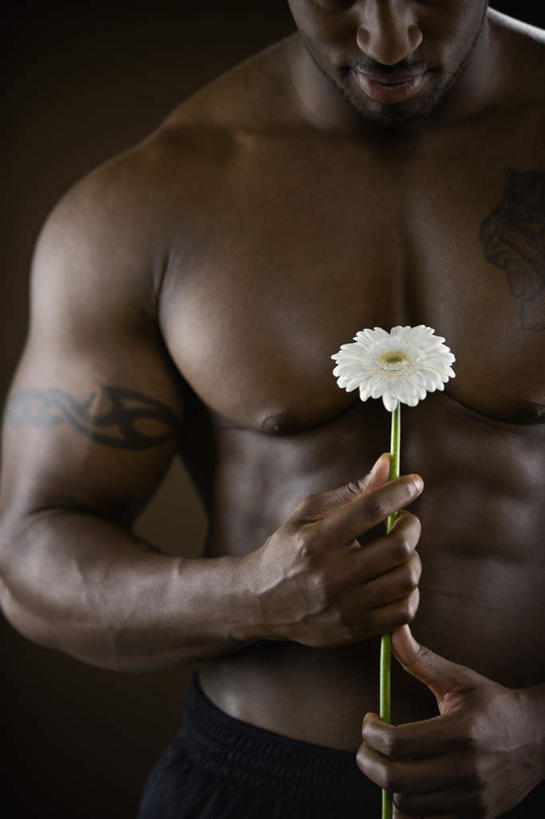 西方人,肌肉,健壮,一个人,坐,竖图,室内,白天,正面,时尚,快乐,幸福,欧洲,非洲,黑人,欧洲人,仅一个男性,仅一个人,握,裤子,盛开,玛格丽特,拿,花蕾,拿着,文化,裸露,纹身,雏菊,花,花瓣,花朵,鲜花,仅一个年轻男性,一朵,花苞,花蕊,低头,健康,菊花,个性,活力,力量,握着,摄影,信仰,影棚,褐色背景,青春,希望,坚强,强壮,刺青,裸,追求,和平,想象,离别,延命菊,幸福花,春菊,马兰头花,文身,勇气,崇拜,张扬,暗恋,纯情,单恋,垂头,天真,男人,男性,年轻男性,非洲人,坐着,半身,彩图,影棚拍摄,愉快,拍摄