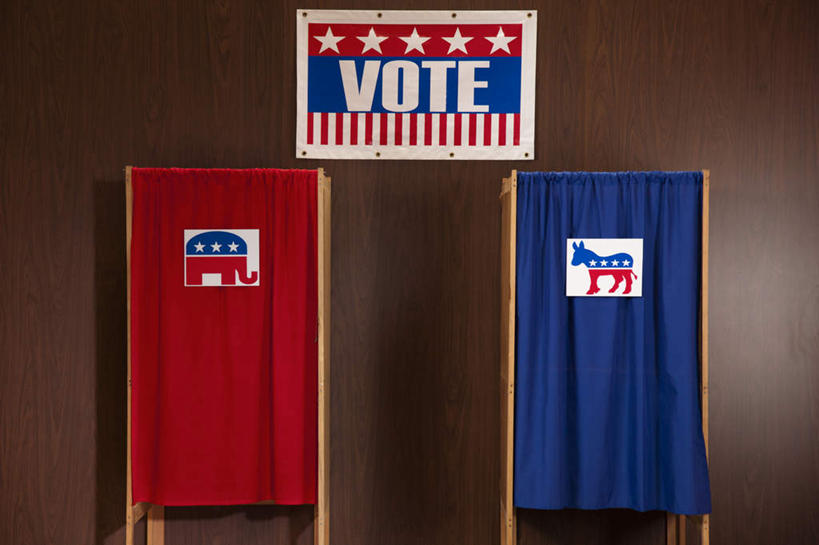 冲浪,无人,室内,白天,正面,大象,阴影,反射,英文,标志,文字,影子,字符,字母,墙,星星,标识,墙壁,墙面,红色,蓝色,星形,帷幕,英文字母,帷幔,驴,幕布,幕帘,五角形,竞选,驴子,帷幔布,五角星,彩图