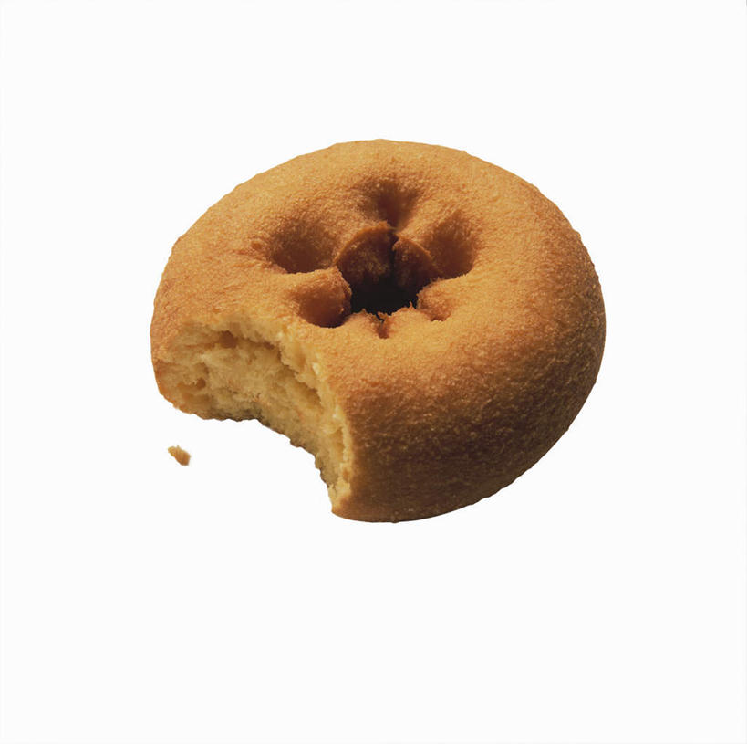 点心,面包,无人,横图,俯视,室内,特写,白天,白色背景,食品,面点,食物,糕点,一个,甜甜圈,摄影,影棚,单个,多纳滋面包,唐纳滋,面包圈,彩图,高角度拍摄,影棚拍摄,拍摄