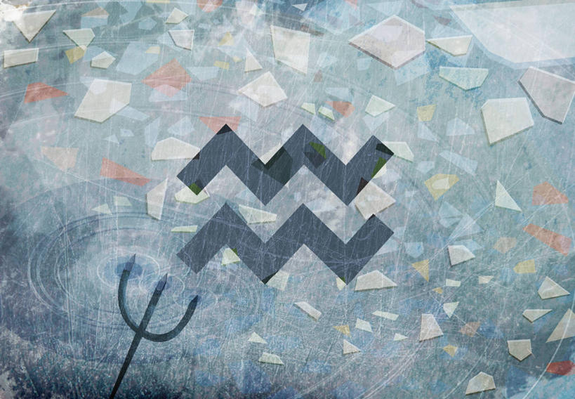 无人,横图,插画,室内,白天,正面,智慧,神秘,数码,科技,阴影,波纹,网络,叉子,墙,高光,几何,计算机图形,合成,图画,破坏,破损,墙壁,墙面,画,水纹,独立,星座,电脑合成图,数码合成图,合成图,占卜,漫画,农具,写实,具体,具象,宝瓶座,冷静,水瓶座,耕具,彩图,干草叉