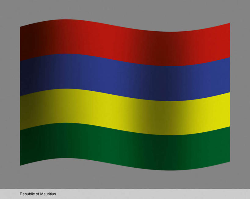 无人,横图,插画,室内,白天,正面,数码,科技,旗帜,国旗,非洲,毛里求斯,一面,阴影,灰色背景,条纹,曲折,弯曲,光线,网络,影子,高光,几何,计算机图形,合成,图画,画,一个,黄色,红色,蓝色,绿色,蜿蜒,单个,电脑合成图,数码合成图,漫画,写实,具体,具象,阿非利加洲,毛里求斯共和国,旗,彩图