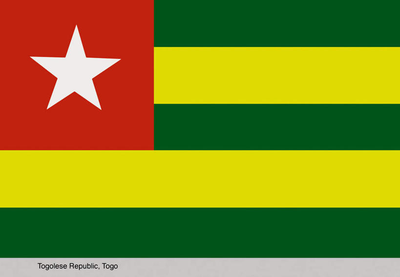 无人,横图,插画,室内,白天,正面,数码,科技,旗帜,国旗,非洲,一面,阴影,条纹,光线,网络,方形,影子,星星,高光,几何,计算机图形,合成,图画,画,一个,黄色,红色,绿色,星形,单个,电脑合成图,数码合成图,漫画,五角形,写实,具体,具象,阿非利加洲,多哥,多哥共和国,旗,五角星,彩图