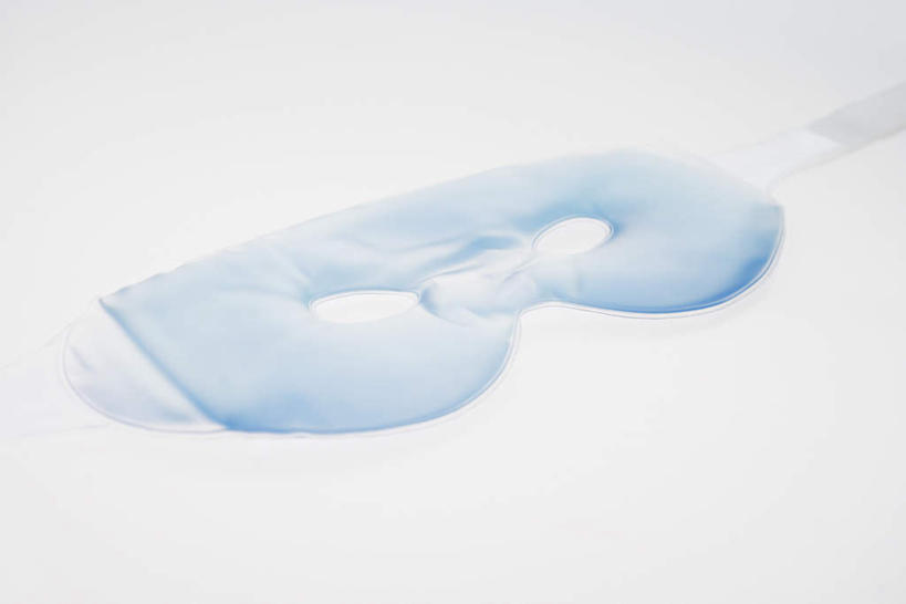 无人,横图,俯视,室内,特写,白天,白色背景,阴影,光线,影子,一个,蓝色,眼罩,遮,遮掩,摄影,影棚,单个,掩盖,遮挡,遮盖,掩饰,彩图,高角度拍摄,影棚拍摄,拍摄