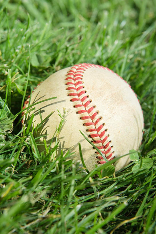 无人,竖图,室外,特写,白天,正面,锻炼,运动,棒球,垒球,草地,草坪,植物,球,草,一个,绿色,单个,体育,彩图,健身